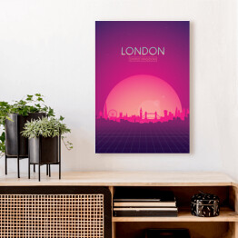 Obraz na płótnie Podróżnicza ilustracja - Londyn