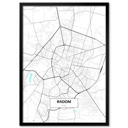 Plakat w ramie Mapa Radomia 
