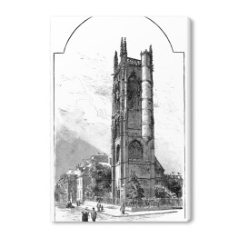 Piękna wieża (Rouen) - widok w XIX wieku