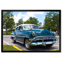 Kuba - karaibski amerykański klasyczny samochód