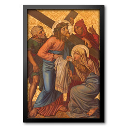 Jerozolima - Weronika ociera twarz Jezusa - obraz