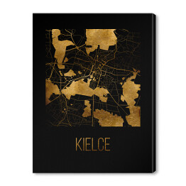 Czarno złota mapa - Kielce