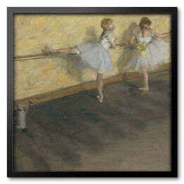 Edgar Degas "Tancerze ćwiczący przy drążku baletowym" - reprodukcja