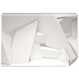 Fototapeta samoprzylepna 3D geometryczna biała ściana