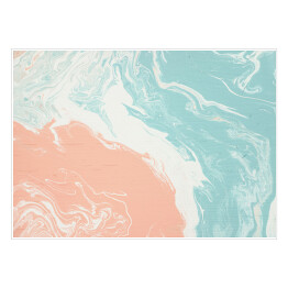 Plakat Niebiesko rożowa abstrakcyjna powierzchnia