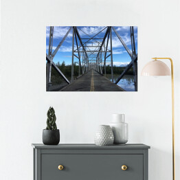 Plakat samoprzylepny Pusty żelazny most