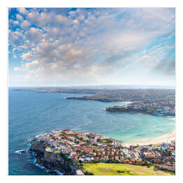 Plakat samoprzylepny Widok z lotu ptaka, Bondi Beach, Sydney