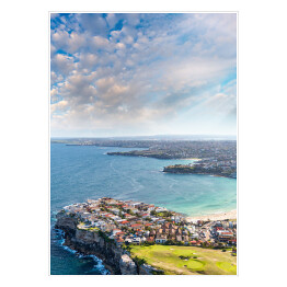 Plakat Widok z lotu ptaka, Bondi Beach, Sydney