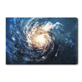 Obraz na płótnie Piękna galaktyka spiralna w głębokiej przestrzeni
