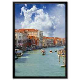 Plakat w ramie Wielki Kanał w Wenecji we Włoszech