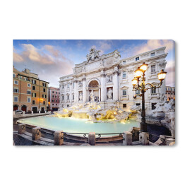 Obraz na płótnie Fontanna di Trevi, atrakcja turystyczna Rzymu