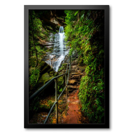 Obraz w ramie Wodospady w Blue Mountains National Park