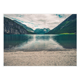 Plakat samoprzylepny Jezioro w Norwegii
