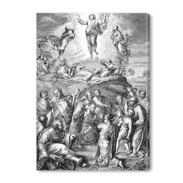 Obraz na płótnie Wygrawerowany obraz przedstawiający zmartwychwstanie Jezusa Chrystusa 