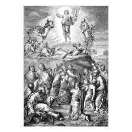 Plakat Wygrawerowany obraz przedstawiający zmartwychwstanie Jezusa Chrystusa 
