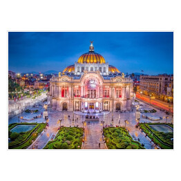 Plakat Palacio de Bellas Artes w Meksyku 