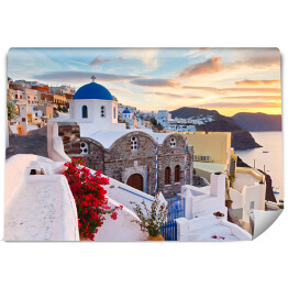 Fototapeta winylowa zmywalna Widok na Oia - wioska na Santorini, Grecja