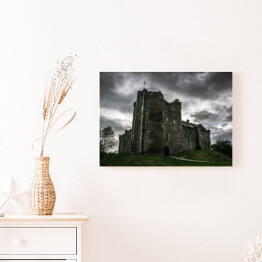 Obraz na płótnie Zamek Doune w Szkocji tuż przed burzą