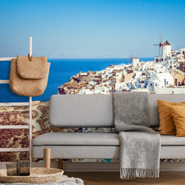 Fototapeta Zabytkowy styl greckiej wyspy Santorini.