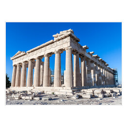 Plakat Partenon na wzgórzu Akropol, Ateny, Grecja