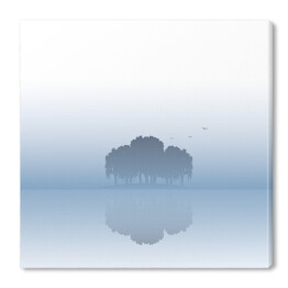 Obraz na płótnie Wyspa we mgle
