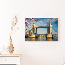 Obraz na płótnie Basztowy Most w Londynie wiosną 