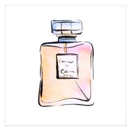 Plakat samoprzylepny Ilustracja flakonika perfum