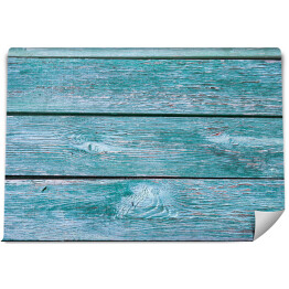 Fototapeta winylowa zmywalna Drewniane tło z niebieską farbą w stylu grunge