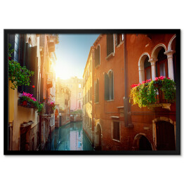 Plakat w ramie Romantyczny zaułek w Wenecji