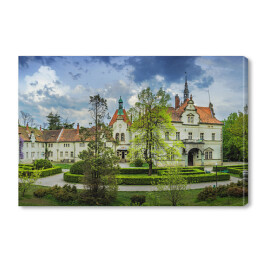 Obraz na płótnie Średniowieczny zamek w Karpatach na Ukrainie