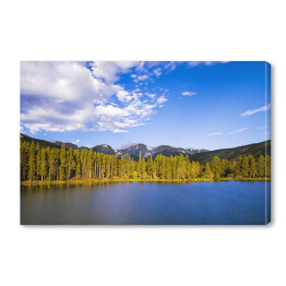 Obraz na płótnie Jezioro w Górach Skalistych w Parku Narodowym w stanie Kolorado, USA