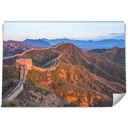 Fototapeta winylowa zmywalna Zmierzch w Parku Narodowym Jinshanling - Wielki Mur w Chinach