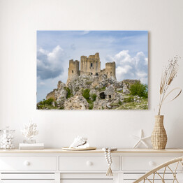 Obraz na płótnie Widok zamku Rocca Calascio, Abruzzo, Włochy