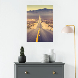 Plakat samoprzylepny Autostrada na zachodzie USA
