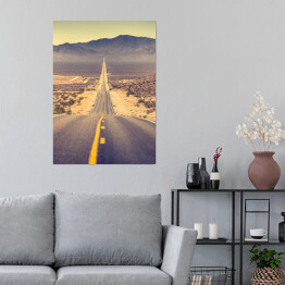 Plakat samoprzylepny Autostrada na zachodzie USA