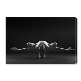 Obraz na płótnie Naga kobieta ćwicząca jogę