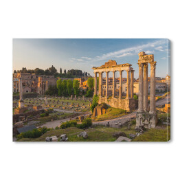 Obraz na płótnie Forum Romanum w świetle porannych promieni słońca