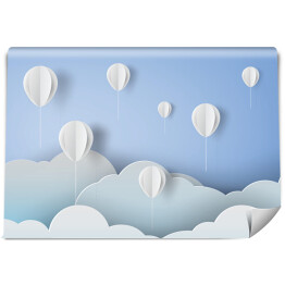 Fototapeta winylowa zmywalna Papierowe balony na niebie