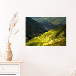 Plakat Mieniąca się zielenią Święta Dolina Inków, Peru