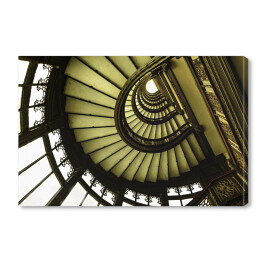 Obraz na płótnie Czarno beżowe spiralne schody