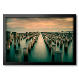 Obraz w ramie Przystań Princes Pier, Melbourne, Australia