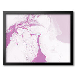 Obraz w ramie Różowo biała abstrakcyjna powierzchnia