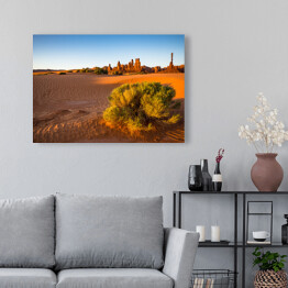 Obraz na płótnie Wschód słońca na pustyni Monument Valley 
