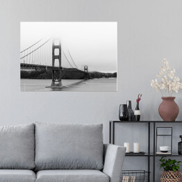 Plakat Golden Gate Bridge - mgła