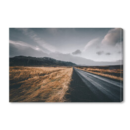 Obraz na płótnie Droga we mgle, Islandia