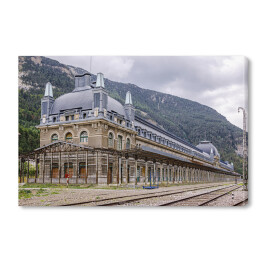 Obraz na płótnie Stacja kolejowa Canfranc, Huesca, Hiszpania