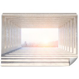 Fototapeta samoprzylepna Nowoczesne kremowe wnętrze betonowe 3D