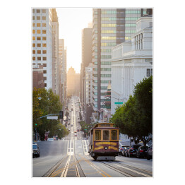 Plakat Zabytkowy tramwaj w San Francisco