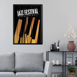 Obraz w ramie Jazz Festival - keyboard