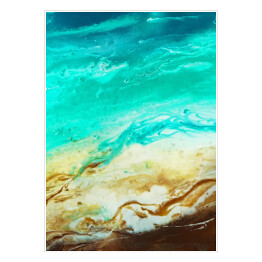 Plakat samoprzylepny Abstrakcyjny brzeg oceanu